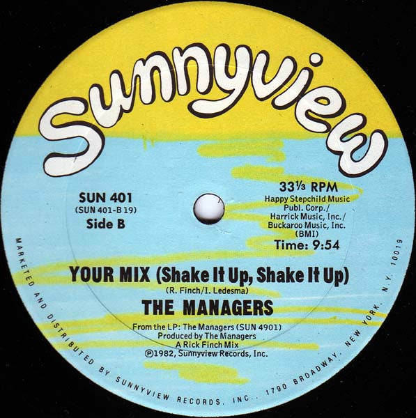 The Managers : Shake It Up, Shake It Up (12")