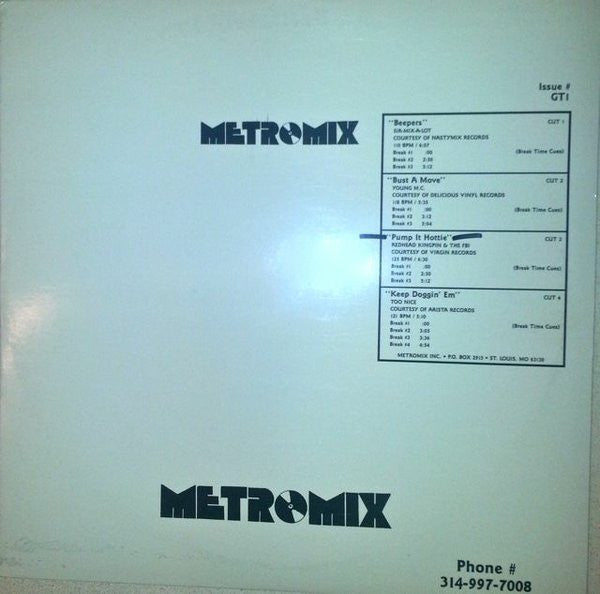 Various : Metro Mix - Issue GT1 (12", Comp, Promo)