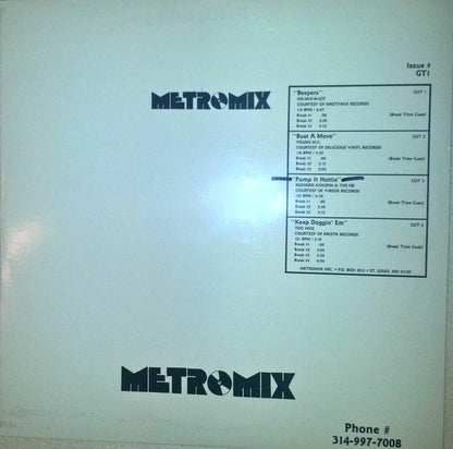 Various : Metro Mix - Issue GT1 (12", Comp, Promo)