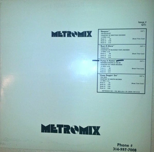 Various : Metro Mix - Issue GT1 (12", Comp, Promo)