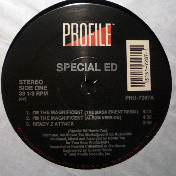 Special Ed : I'm The Magnificent (12", Single)