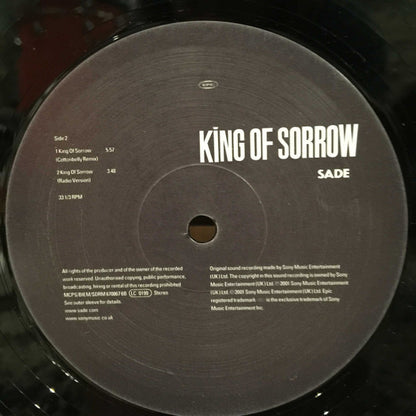 Sade : King Of Sorrow (12")