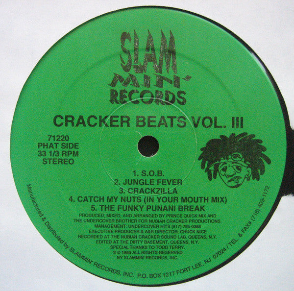 Nubian Crackers : Cracker Beats Vol. III (LP)