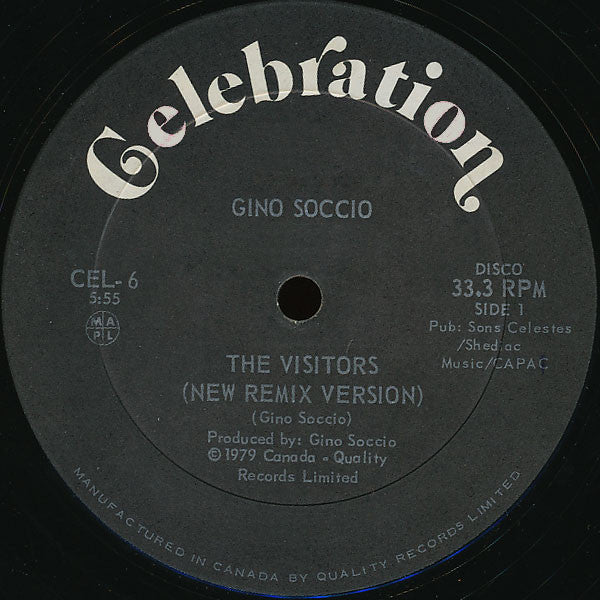 Gino Soccio : The Visitors / Les Visiteurs (New Remix Version) (12")
