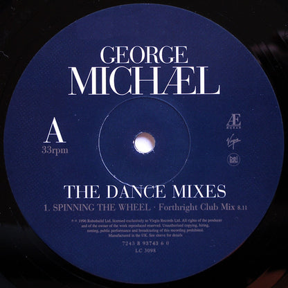George Michael : Spinning The Wheel (The Dance Mixes) (12")