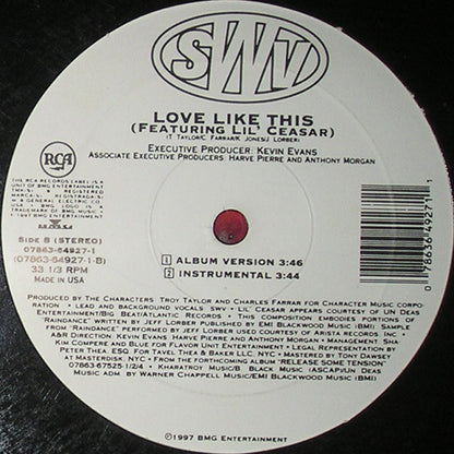 SWV : Someone (12", Single)