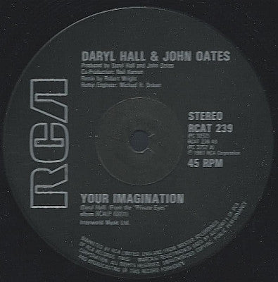 Daryl Hall & John Oates : Your Imagination (12", Single)