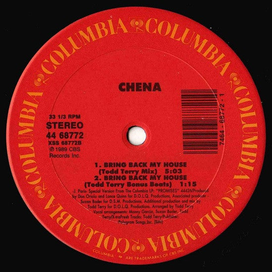 Chena : Bring Back My Heart (12")