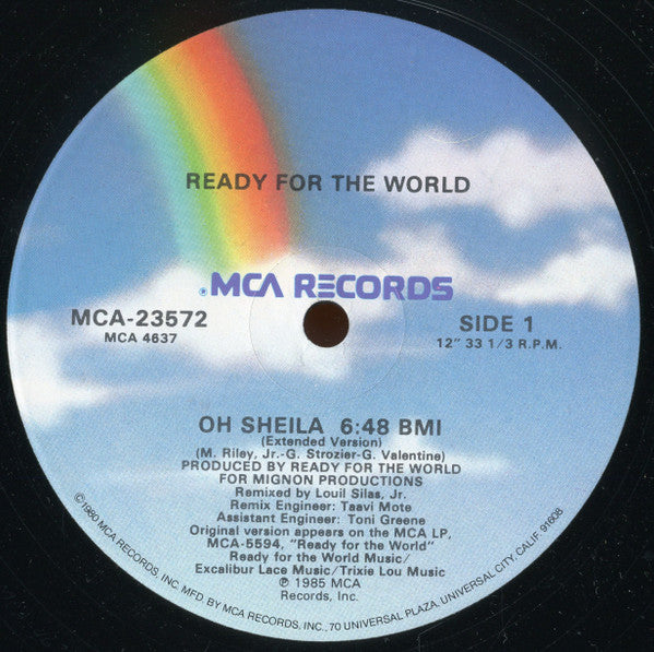 Ready For The World : Oh Sheila (12", Glo)