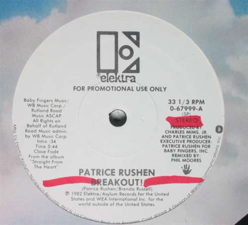 Patrice Rushen : Breakout! (12", Promo)