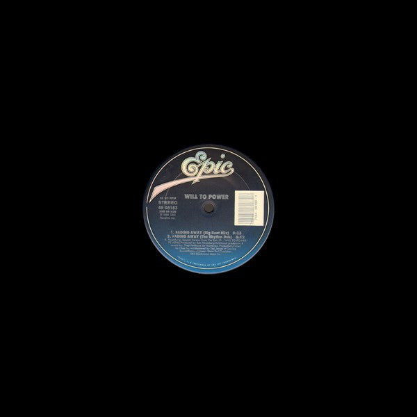 Will To Power : Fading Away (12")