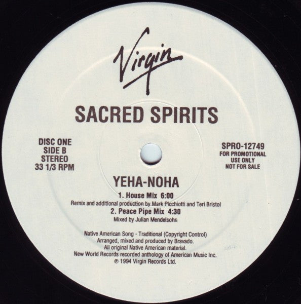 Sacred Spirit : Yeha-Noha (2x12", Promo)