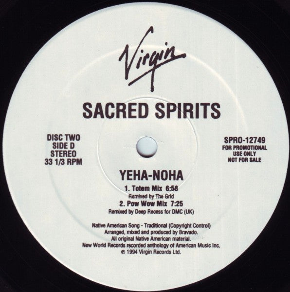 Sacred Spirit : Yeha-Noha (2x12", Promo)