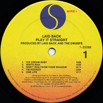 Laid Back : Play It Straight (LP, Album)