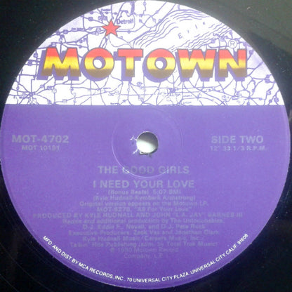 The Good Girls : I Need Your Love (12")