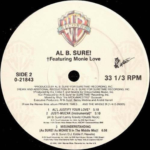 Diana Ross And Al B. Sure! : No Matter What You Do / Al'l Justify Your Love (12", Maxi)