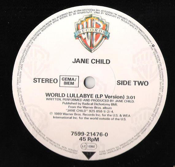 Jane Child : Don't Wanna Fall In Love (12", Maxi)