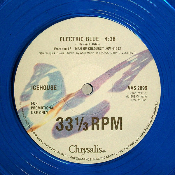 Icehouse : Electric Blue (12", Single, Ltd, Promo, Blu)