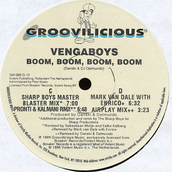 Vengaboys : Boom, Boom. Boom, Boom!! (2x12")