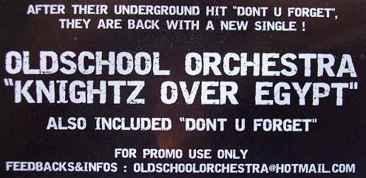 Oldschool Orchestra : Knightz Over Egypt (12")