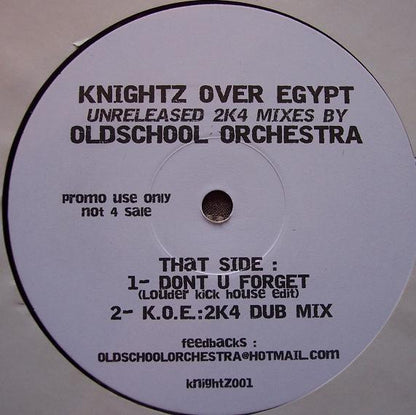 Oldschool Orchestra : Knightz Over Egypt (12")