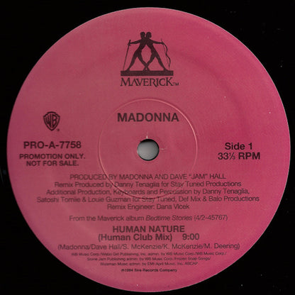Madonna : Human Nature (12", Promo)