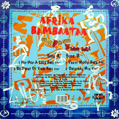 Afrika Bambaataa : Just Get Up And Dance (95' Summer Remix) (12")