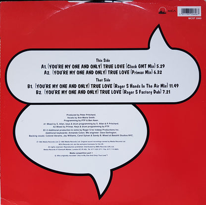 Ann-Marie Smith : (You're My One And Only) True Love (12")