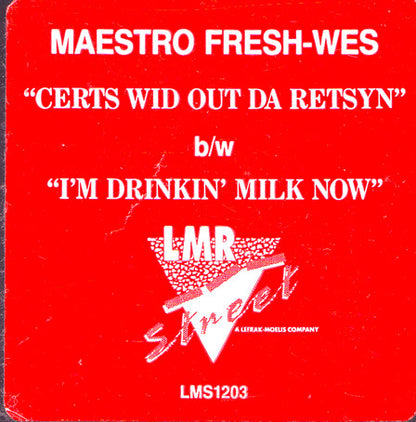Maestro Fresh-Wes : Certs Wid Out Da Retsyn (12")