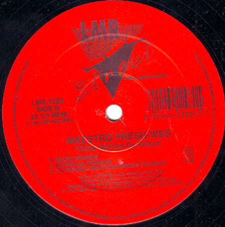 Maestro Fresh-Wes : Certs Wid Out Da Retsyn (12")