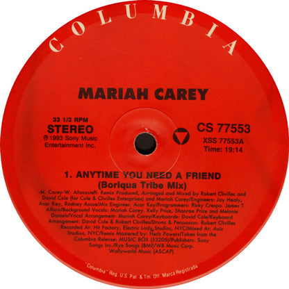 Mariah Carey : Anytime You Need A Friend (2x12")