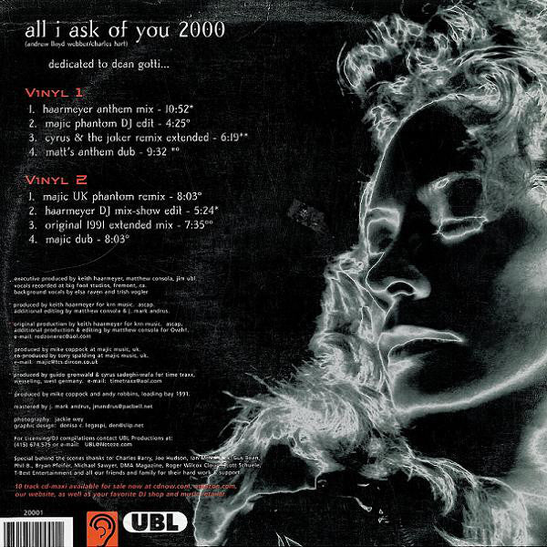 Vicki Shepard : All I Ask Of You 2000 (2x12")