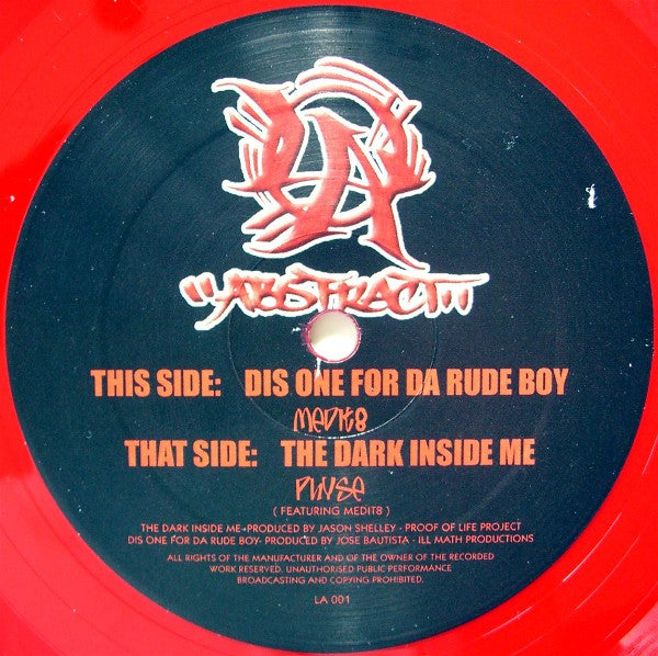 Medit8 / Physe : Dis One For Da Rude Boy / The Dark Inside Me (12", Red)