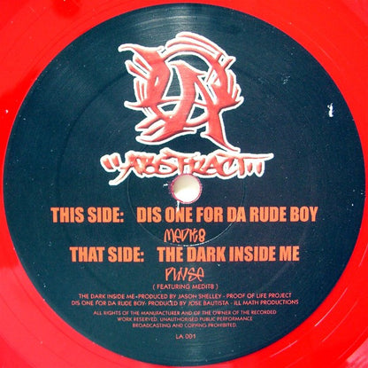 Medit8 / Physe : Dis One For Da Rude Boy / The Dark Inside Me (12", Red)