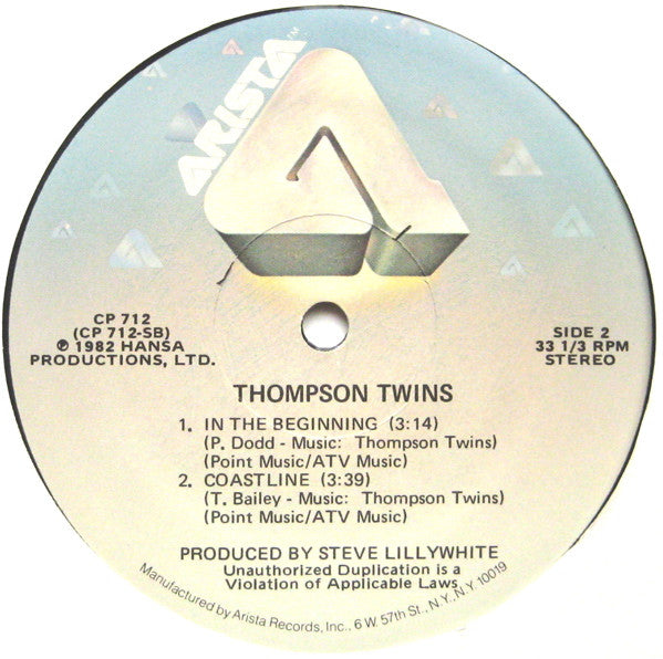 Thompson Twins : In The Name Of Love (12" Dance Extension) (12")