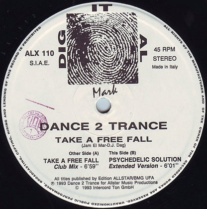 Dance 2 Trance : Take A Free Fall (12")