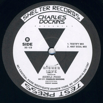 Charles Dockins : Higher Love (12", TP)