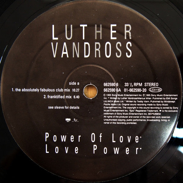 Luther Vandross : Power Of Love / Love Power (12")
