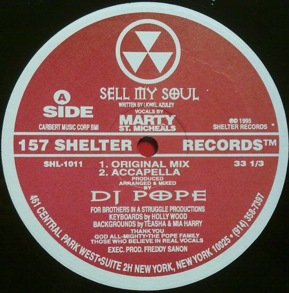 DJ Pope : Sell My Soul (12")