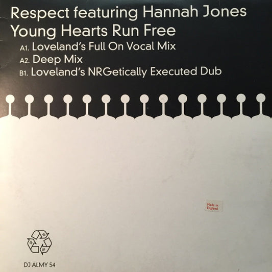 Respect Featuring Hannah Jones : Young Hearts Run Free (2x12", Promo)