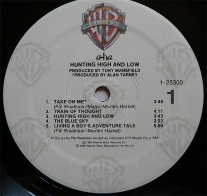 a-ha : Hunting High And Low (LP, Album, SRC)