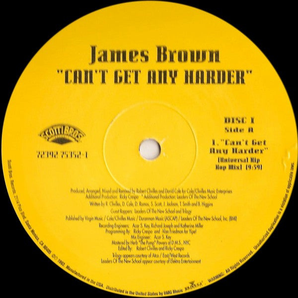 James Brown : Can't Get Any Harder (2x12", Single)