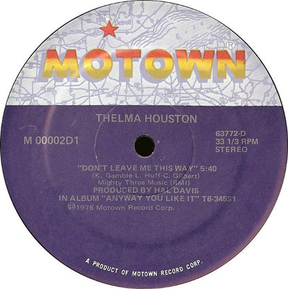 Thelma Houston / Commodores : Don't Leave Me This Way / Fancy Dancer (12", Single)