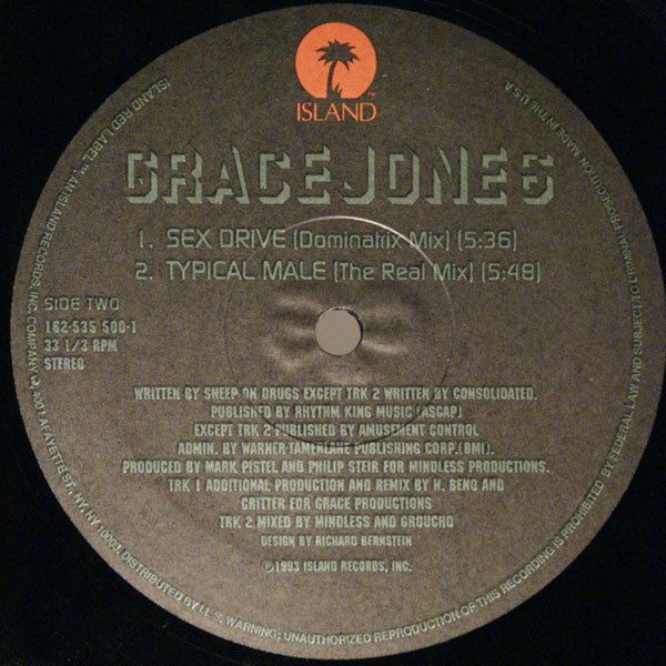 Grace Jones : Sex Drive (12")