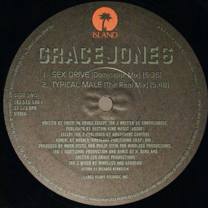 Grace Jones : Sex Drive (12")