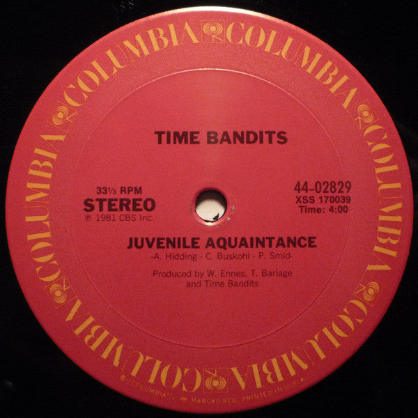 Time Bandits : Live It Up (12")