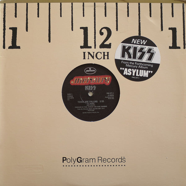 Kiss : Tears Are Falling (12", Promo)