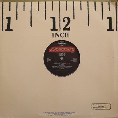 Kiss : Tears Are Falling (12", Promo)