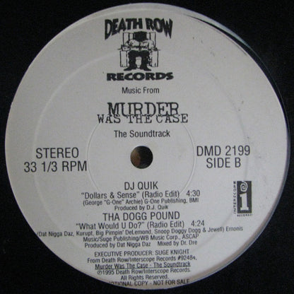 Various : Music From Murder Was The Case (12", Promo)