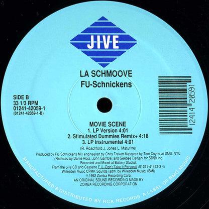 Fu-Schnickens : La Schmoove / Movie Scene (12")